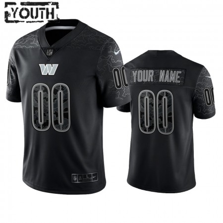 Tröjor Washington Commanders Custom Svart Reflective Limited - Barn Tröjor Washington Commanders Custom Svart Reflective Limited - Barn